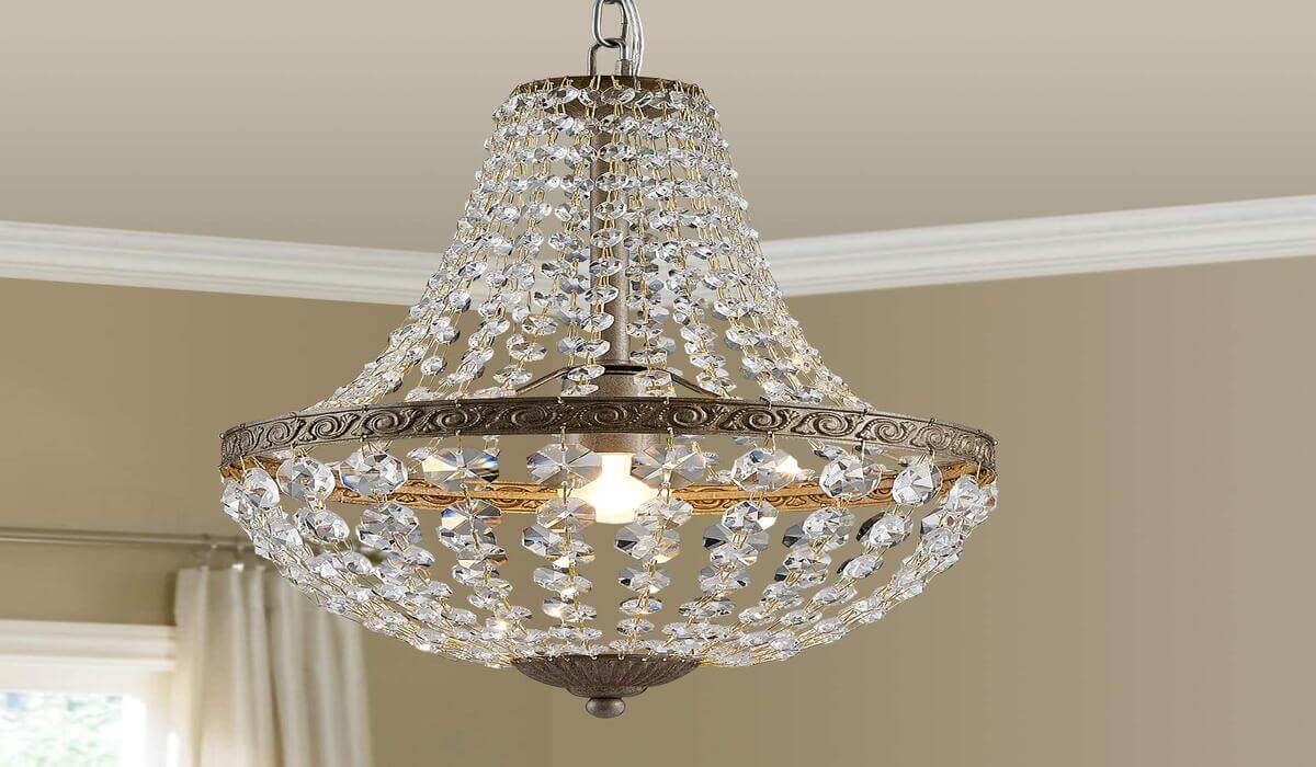 Bestier French Imperial antique farmhouse chandelier