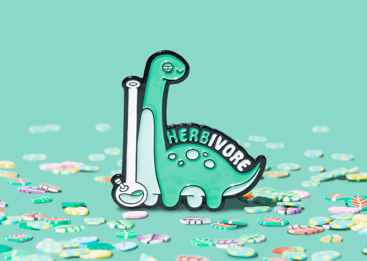 Knuck Pop Jurassic Spark Soft Enamel Pin