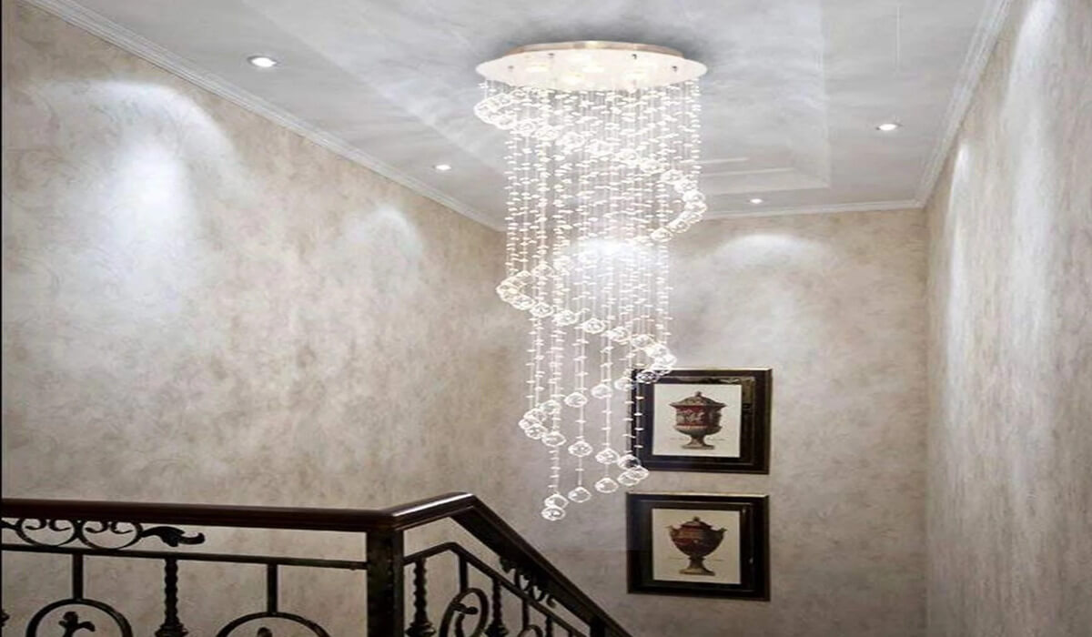 Sofari Spiral raindrop chandeliers