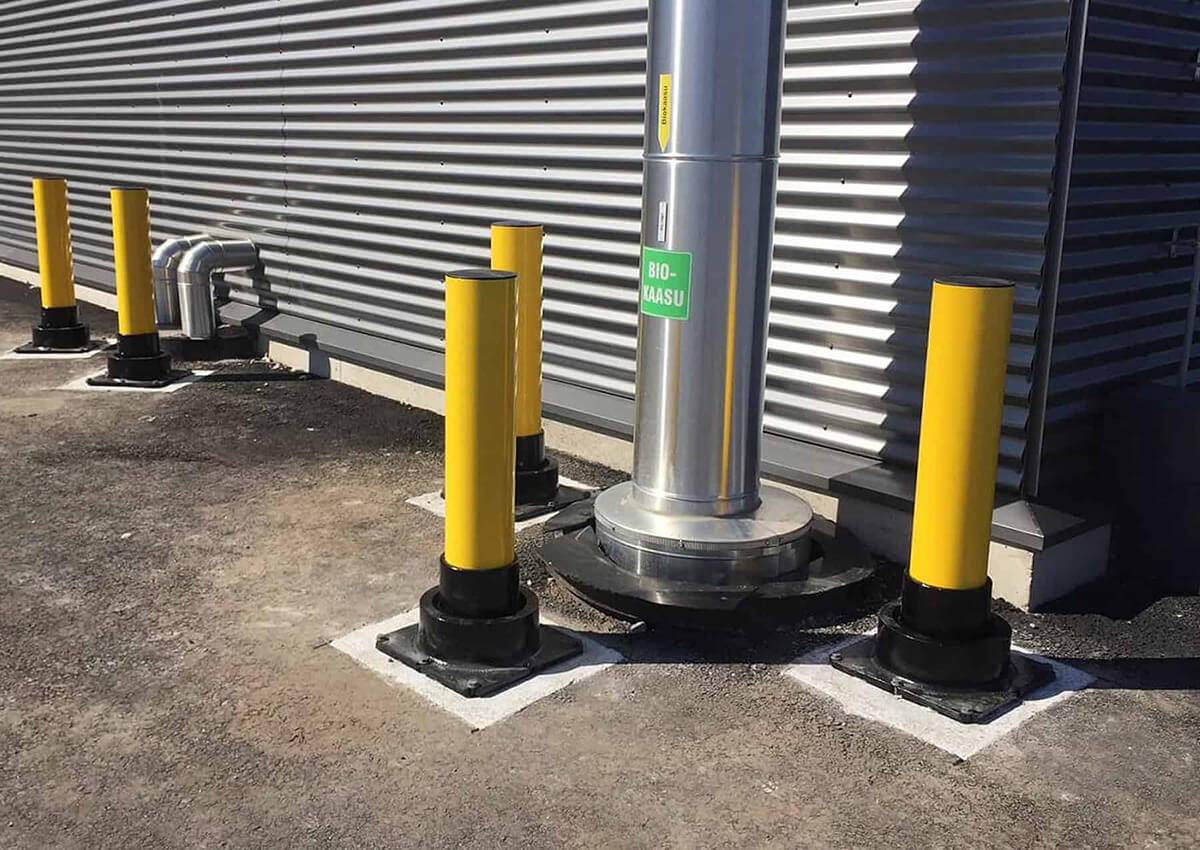 Column Protection VS. Bollards