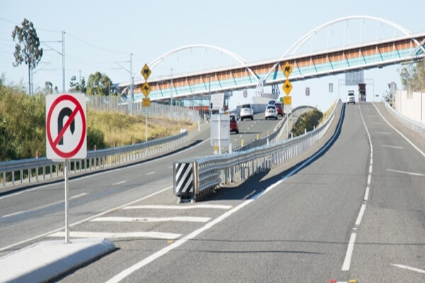 A road safety barrier is a vehicle restraint system used to guide any vehicle on the road that used to stop "out of control" vehicles