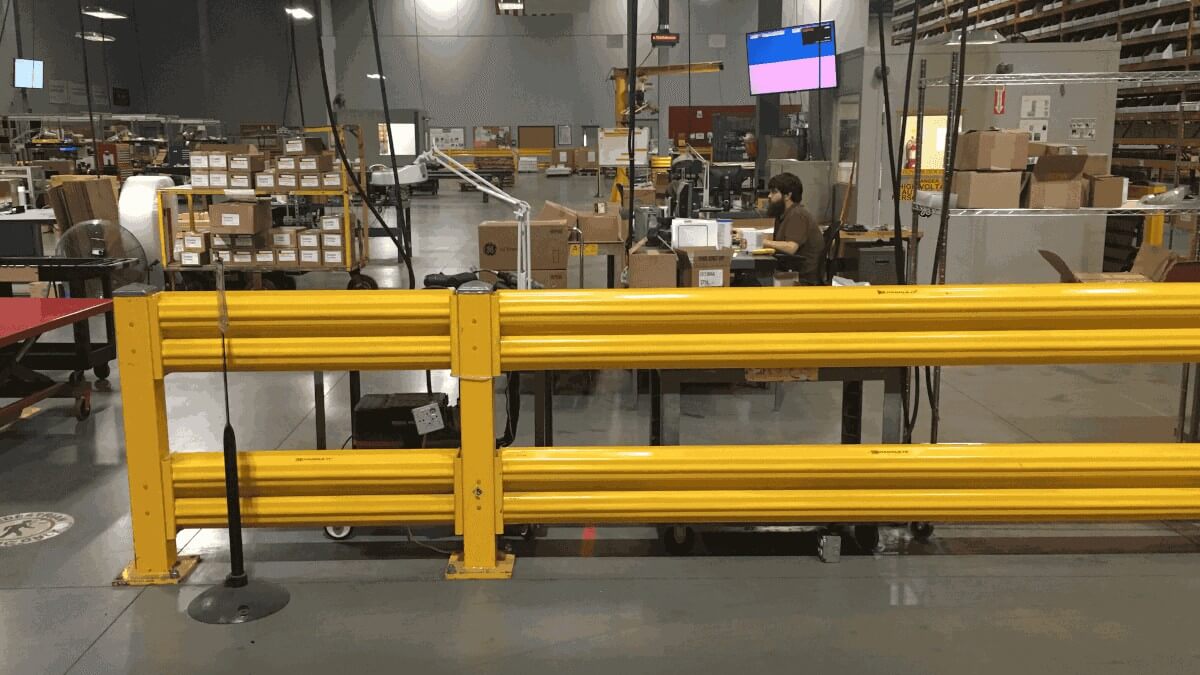 warehouse guard rail